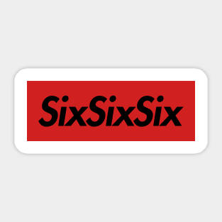 SixSixSix - Black Sticker